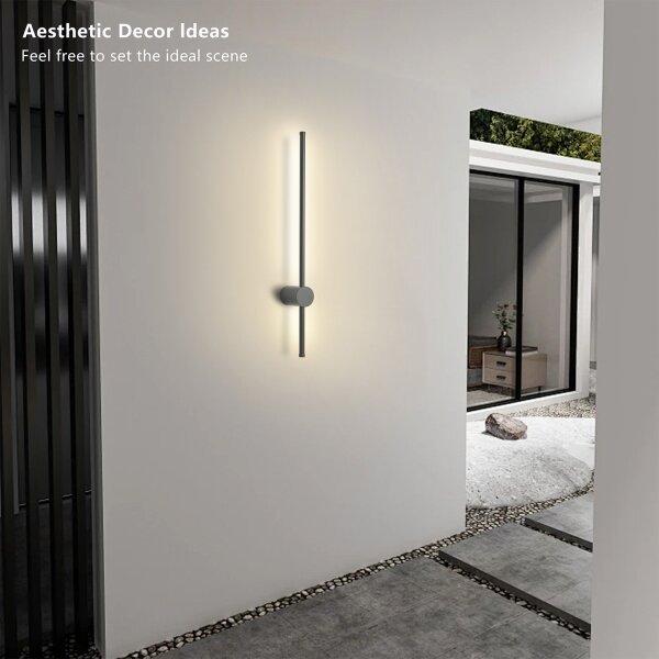 Brilagi - LED Venkovní nástěnné svítidlo AURA LED/12W/230V 3000K IP54 antracit