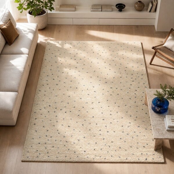 Černý/krémový koberec 80x150 cm Dottie Black – Universal