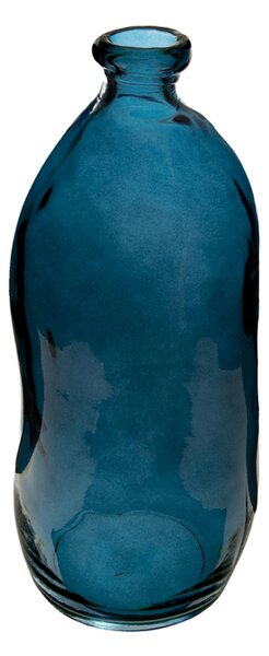 Skleněná váza Jeanne Blue 14,5x35 cm