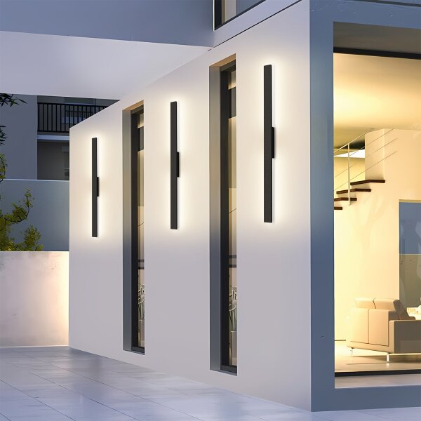 Brilagi - LED Venkovní nástěnné svítidlo LUNA LED/24W/230V 3000K IP65 černá