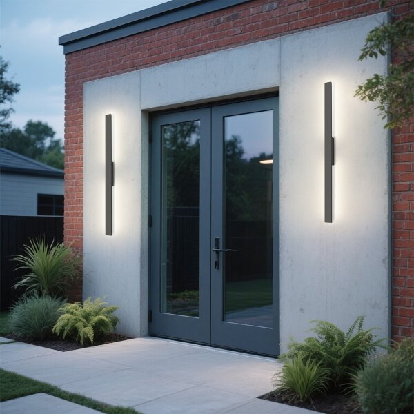 Brilagi - LED Venkovní nástěnné svítidlo LUNA LED/24W/230V 3000K IP65 antracit