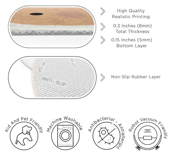 Pratelný dětský koberec ø120 cm Sunny World – Mila Home