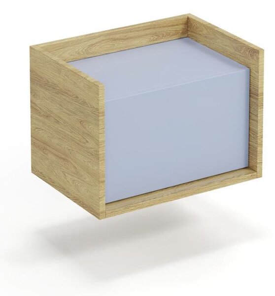 Skříňka Mozelle 1D2 (hikor + modrá)