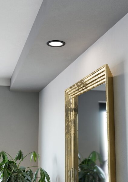 Eglo 901387 - LED Podhledové svítidlo FUEVA LED/6,3W/230V pr. 11,9 cm černá