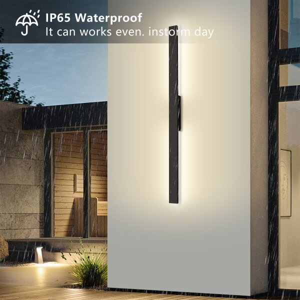 Brilagi - LED Venkovní nástěnné svítidlo LUNA LED/24W/230V 3000K IP65 černá