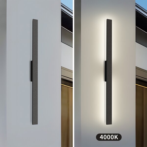 Brilagi - LED Venkovní nástěnné svítidlo LUNA LED/24W/230V 4000K IP65 černá
