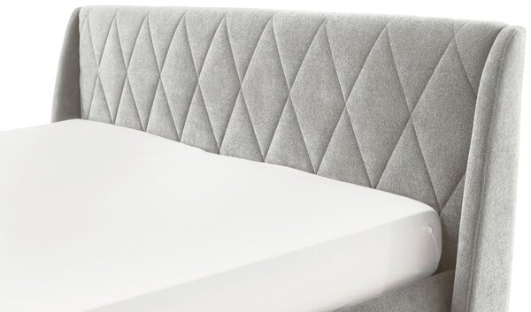 ČALOUNĚNÁ POSTEL, 180/200 cm, šedohnědá MID.YOU - Manželské postele, Online Only