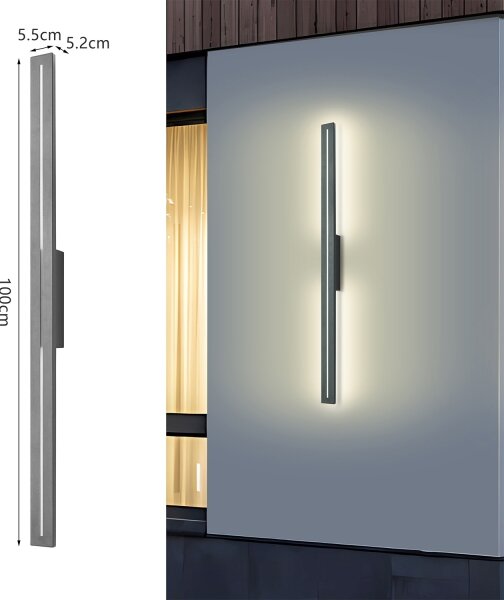 Brilagi - LED Venkovní nástěnné svítidlo LINEO LED/24W/230V 3000K IP65 antracit