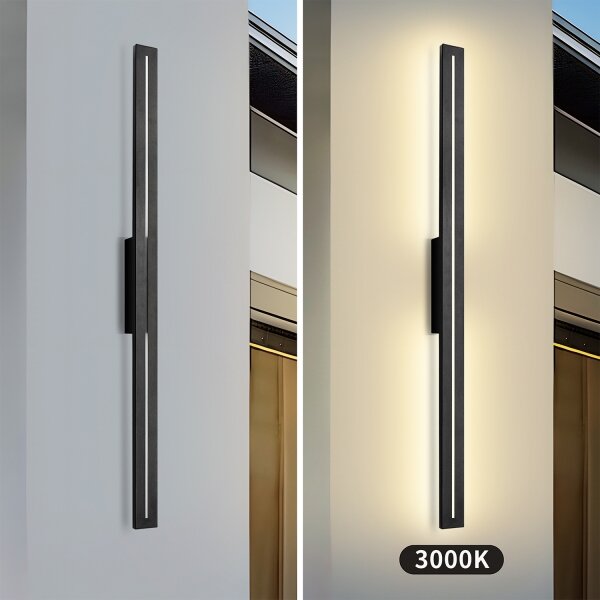 Brilagi - LED Venkovní nástěnné svítidlo LINEO LED/24W/230V 3000K IP65 černá