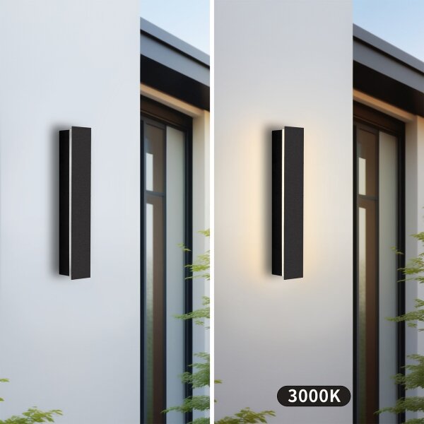 Brilagi - LED Venkovní nástěnné svítidlo LINEAR LED/8W/230V 3000K IP65 černá