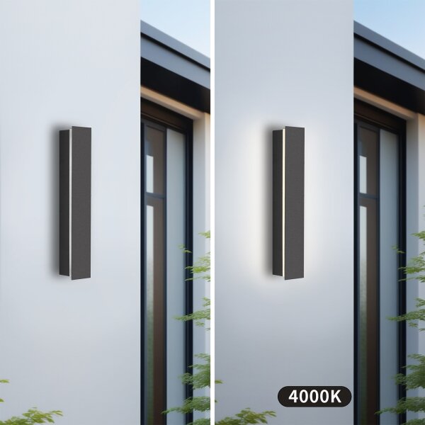 Brilagi - LED Venkovní nástěnné svítidlo LINEAR LED/8W/230V 4000K IP65 antracit
