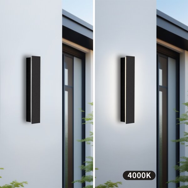 Brilagi - LED Venkovní nástěnné svítidlo LINEAR LED/8W/230V 4000K IP65 černá