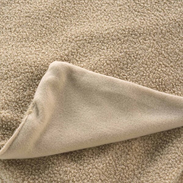 Béžová fleecová deka 180x220 cm Curly Wooly – douceur d'intérieur