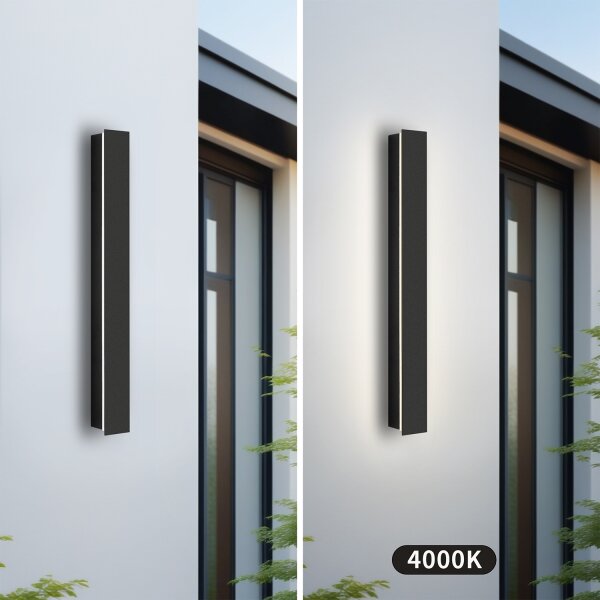 Brilagi - LED Venkovní nástěnné svítidlo LINEAR LED/12W/230V 4000K IP65 černá