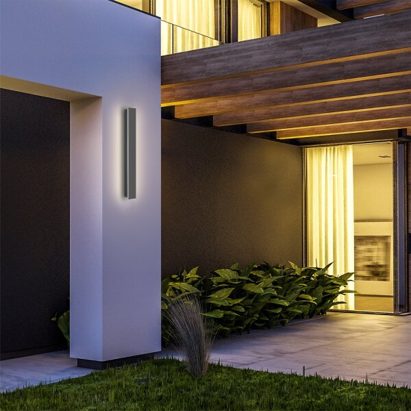 Brilagi - LED Venkovní nástěnné svítidlo LINEAR LED/12W/230V 4000K IP65 antracit