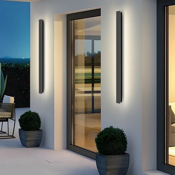 Brilagi - LED Venkovní nástěnné svítidlo LINEAR LED/22W/230V 3000K IP65 černá
