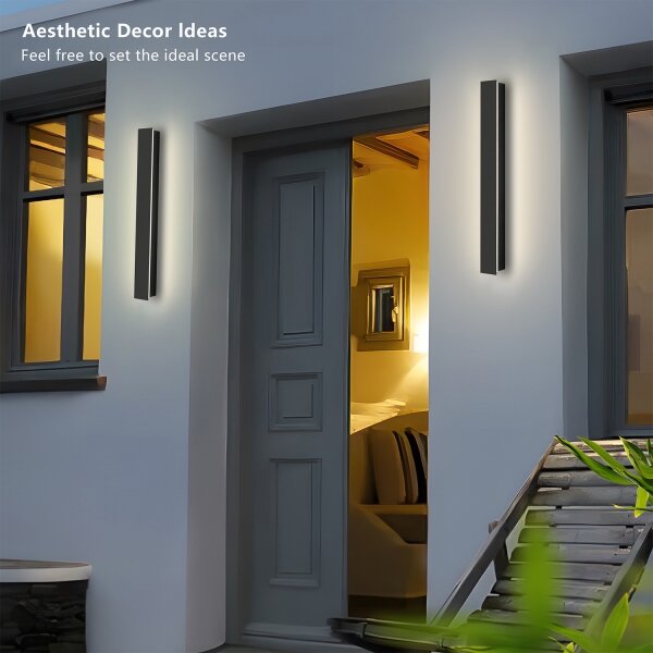 Brilagi - LED Venkovní nástěnné svítidlo LINEAR LED/12W/230V 3000K IP65 černá