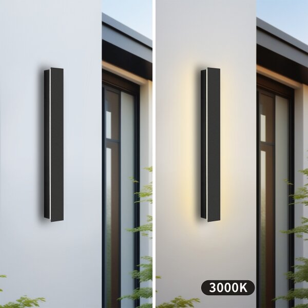 Brilagi - LED Venkovní nástěnné svítidlo LINEAR LED/12W/230V 3000K IP65 černá