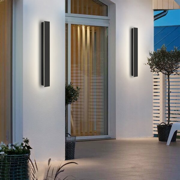 Brilagi - LED Venkovní nástěnné svítidlo LINEAR LED/12W/230V 3000K IP65 černá