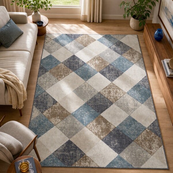 Modro-béžový koberec 120x170 cm Terrain – Hanse Home