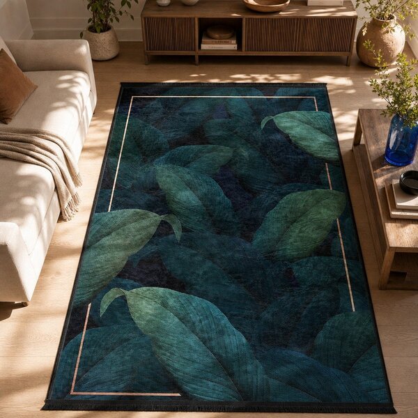 Pratelný koberec v petrolejové barvě 80x150 cm Unique – Mila Home