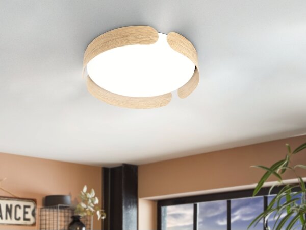 Eglo 901827 - LED Stropní svítidlo VALCASOTTO LED/20W/230V pr. 37 cm béžová