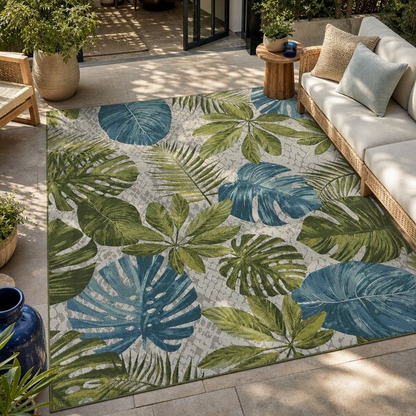 Zeleno-tyrkysový venkovní koberec 120x180 cm Flair – Hanse Home