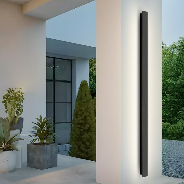 Brilagi - LED Venkovní nástěnné svítidlo LINEAR LED/32W/230V 3000K IP65 černá