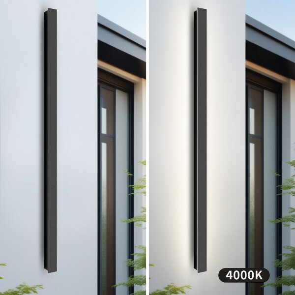 Brilagi - LED Venkovní nástěnné svítidlo LINEAR LED/32W/230V 4000K IP65 černá
