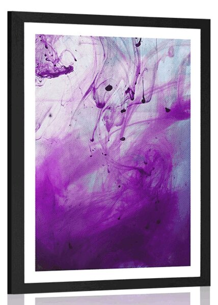 Plakát s paspartou kouzelná fialová abstrakce