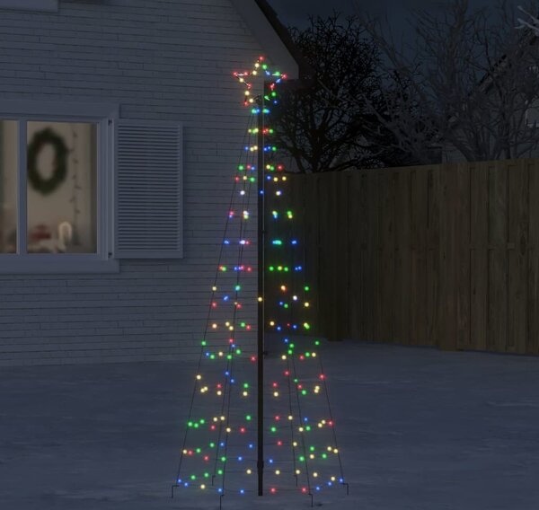 VidaXL LED vánoční strom EKENAS 800 LED Ocel [358101] Barva: Modrá, Velikost: 180 cm