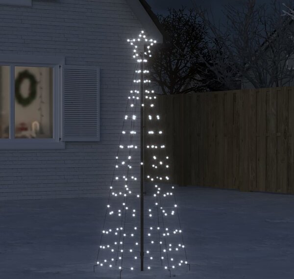 VidaXL LED vánoční strom EKENAS 800 LED Ocel [358101] Barva: Modrá, Velikost: 180 cm