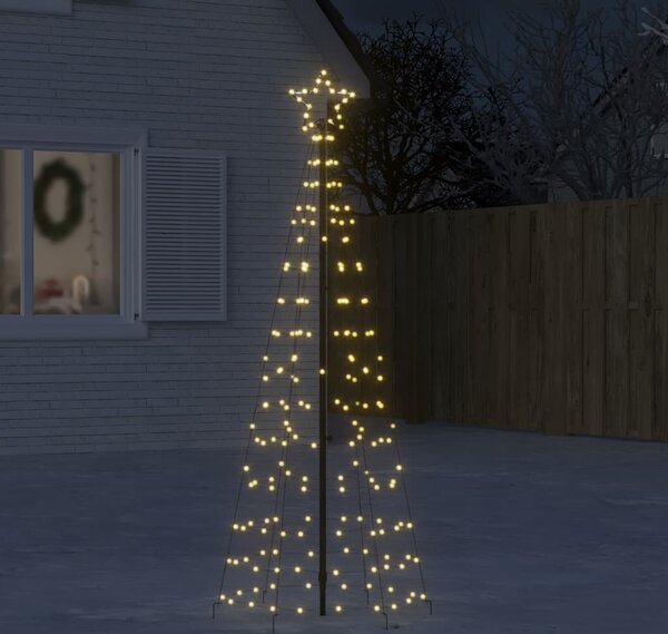 VidaXL LED vánoční strom EKENAS 800 LED Ocel [358101] Barva: Modrá, Velikost: 180 cm