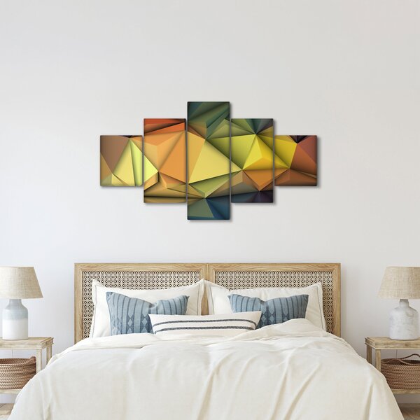 Obraz - Polygonální 3D abstrakce (125x70 cm)