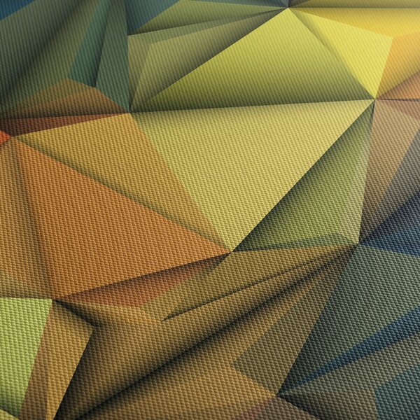 Obraz - Polygonální 3D abstrakce (170x50 cm)