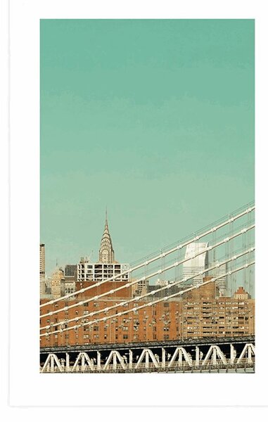 Plakát s paspartou mrakodrapy v New Yorku