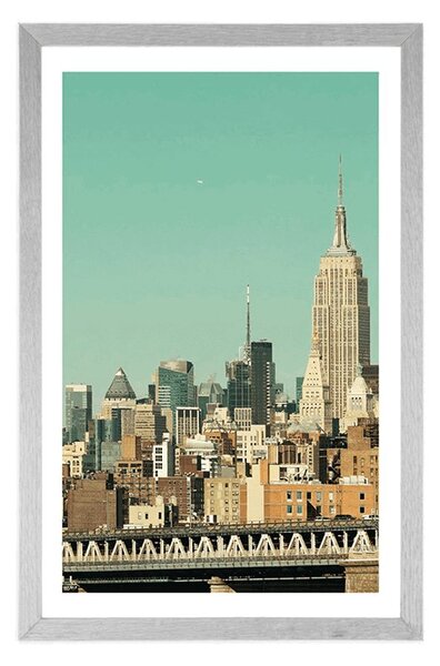 Plakát s paspartou magický New York