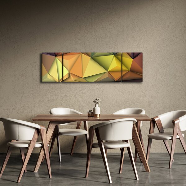 Obraz - Polygonální 3D abstrakce (170x50 cm)