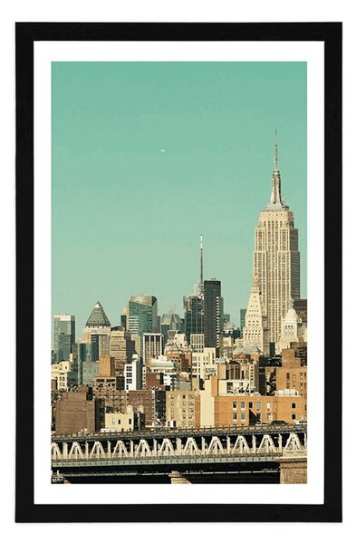 Plakát s paspartou magický New York