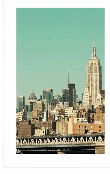 Plakát s paspartou magický New York