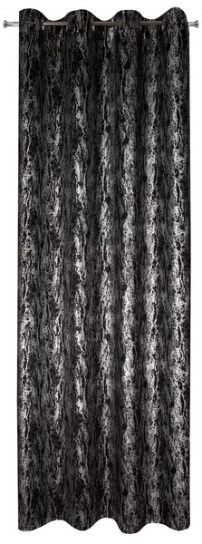 ZATEMŇOVACÍ ZÁVĚS NA KROUŽCÍCH ELISE 140X250 CM ČERNÁ