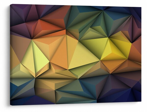 Obraz - Polygonální 3D abstrakce (70x50 cm)