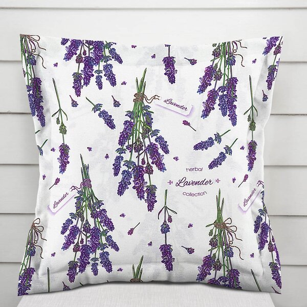 Biante Dekorační povlak na polštář s lemem PML-084 Lavender 30 x 50 cm
