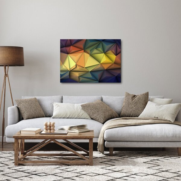 Obraz - Polygonální 3D abstrakce (70x50 cm)