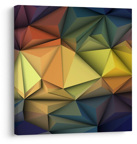 Obraz - Polygonální 3D abstrakce (30x30 cm)