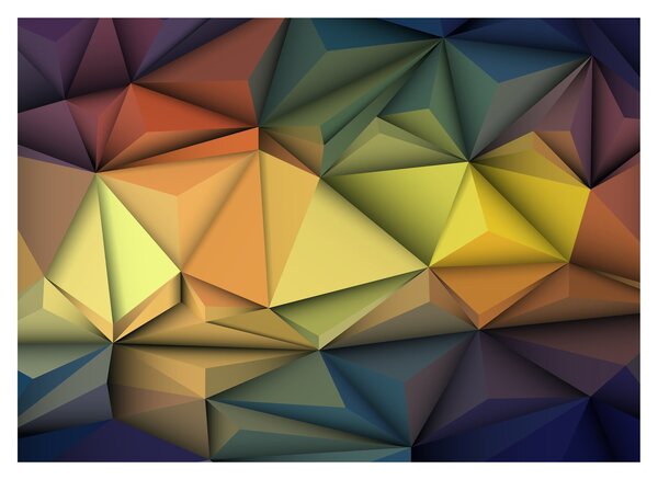 Obraz - Polygonální 3D abstrakce (70x50 cm)