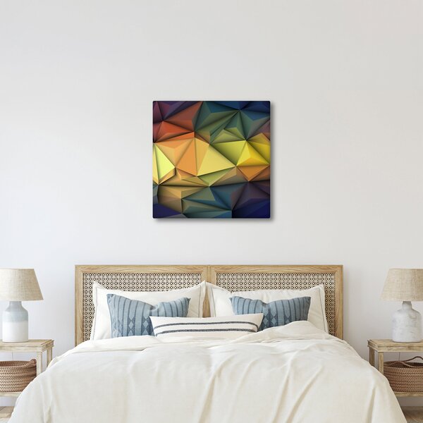 Obraz - Polygonální 3D abstrakce (30x30 cm)