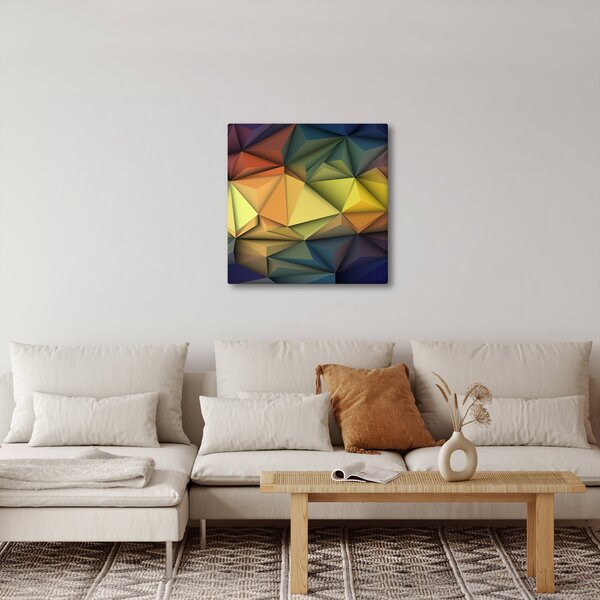 Obraz - Polygonální 3D abstrakce (30x30 cm)