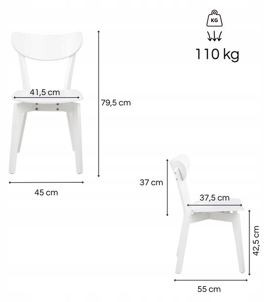 Actona Jídelní set Roxby bílý