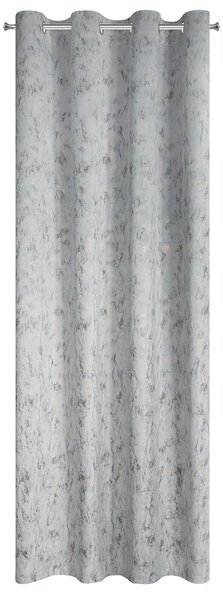 ZATEMŇOVACÍ ZÁVĚS NA KROUŽCÍCH KORNELIE 140X250 CM STŘÍBRNÁ